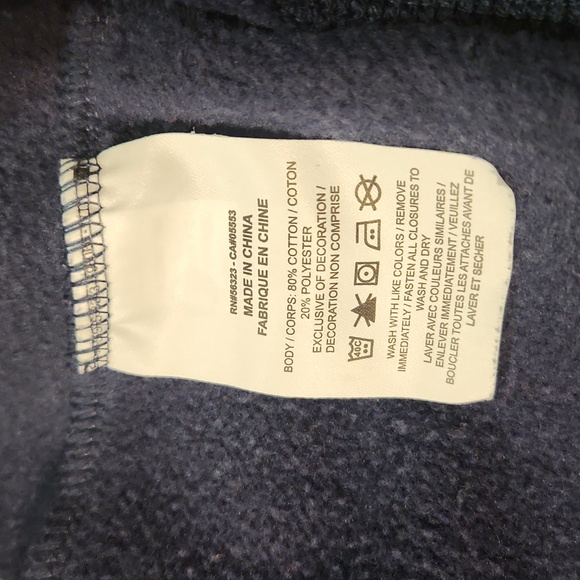 Nike Sportswear Club Fleece Full-Zip Youth Hoodie (Navy) - Picture 7 of 10